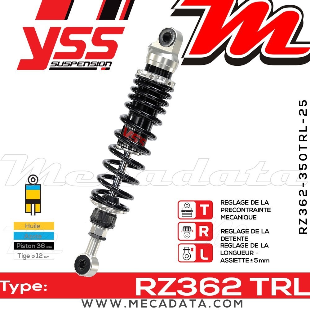 Amortisseur YSS RZ362 TRL ~ Honda CB 1000 F Super Four (SC30) ~ Annee 1995