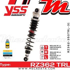 Amortisseur YSS RZ362 TRL ~ Honda XL 125 K (XL125) ~ Annee 1976