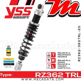 Amortisseur YSS RZ362 TRL ~ Honda CB 1100 R (SC08) ~ Annee 1982