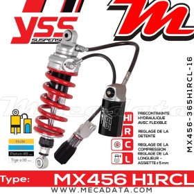 Amortisseur YSS MX456 H1R ~ Kawasaki KLZ 1000 B Versys ABS (LZT00BBA) ~ Annee 2016