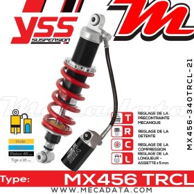 Amortisseur YSS MX456 TRC ~ Suzuki DL 650 AUE V-Strom ABS (B12121) ~ Annee 2011