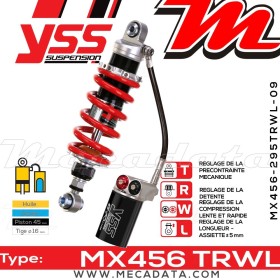 Amortisseur YSS MX456 TRW ~ Honda CBR 600 RR (PC40A) ~ Annee 2007