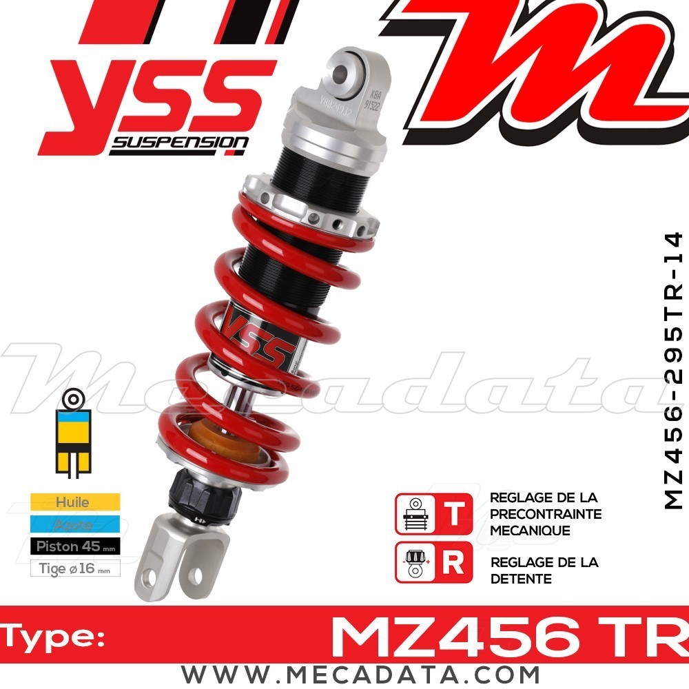 Amortisseur YSS MZ456 TR ~ Honda CBR 250 R (MC41A) ~ Annee 2011 - 2012