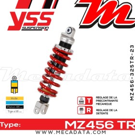 Amortisseur YSS MZ456 TR ~ Suzuki GSR 750 AUE ABS (C51121) ~ Annee 2012