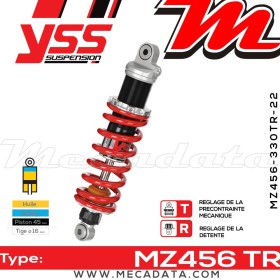 Amortisseur YSS MZ456 TR ~ Suzuki GR 650 X (GP51A) ~ Annee 1983