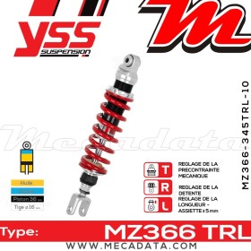 Amortisseur YSS MZ366 TRL ~ Yamaha YZF 750 R (4HN) ~ Annee 1994