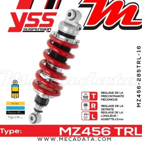 Amortisseur YSS MZ456 TRL ~ Ducati Monster 796 ABS (M500AB/M503AB/M506AA/AB/M507AB/M508AB) ~ Annee 2012