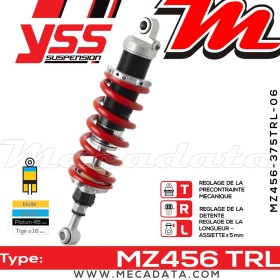 Amortisseur YSS MZ456 TRL ~ KTM Supermoto 990 SM R LC8 () ~ Annee 2010