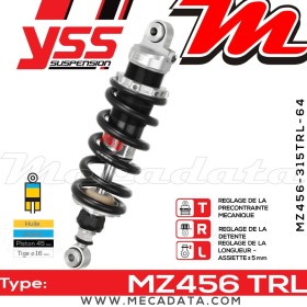 Amortisseur YSS MZ456 TRL ~ BMW G 310 GS ABS (5G31/K02) ~ Annee 2017