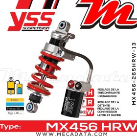 Amortisseur YSS MX456 HRW ~ Ducati Hyperstrada 821 ABS (B200AA/B301AA/B100AA) ~ Annee 2014