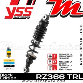 Amortisseur YSS RZ366 TRL ~ Harley Davidson FXDF 1584 Dyna Fat Bob (GY4) ~ Annee 2010