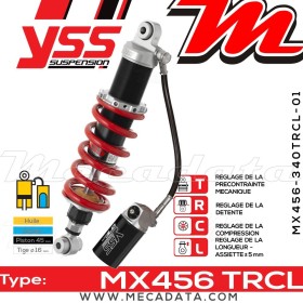 Amortisseur YSS MX456 TRC ~ Kawasaki ZZR 1100 D (ZXT10D) ~ Annee 1994