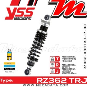Amortisseur YSS RZ362 TRL ~ Yamaha VMX-12 1200 ((V-Max)) (2EN) ~ Annee 1996