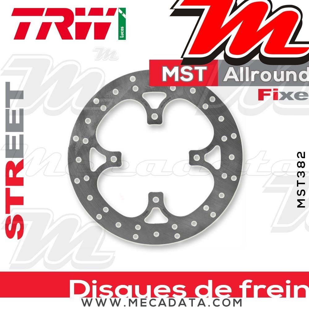 Disque de frein Arrière ~ MBK 125 Skycruiser (SE32) 2006-2010 ~ TRW Lucas MST 382