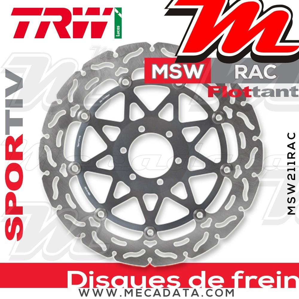 Disque de frein Avant ~ Norton 961 Commando Cafe Racer (COM 01) 2010+ ~ TRW Lucas MSW 211 RAC