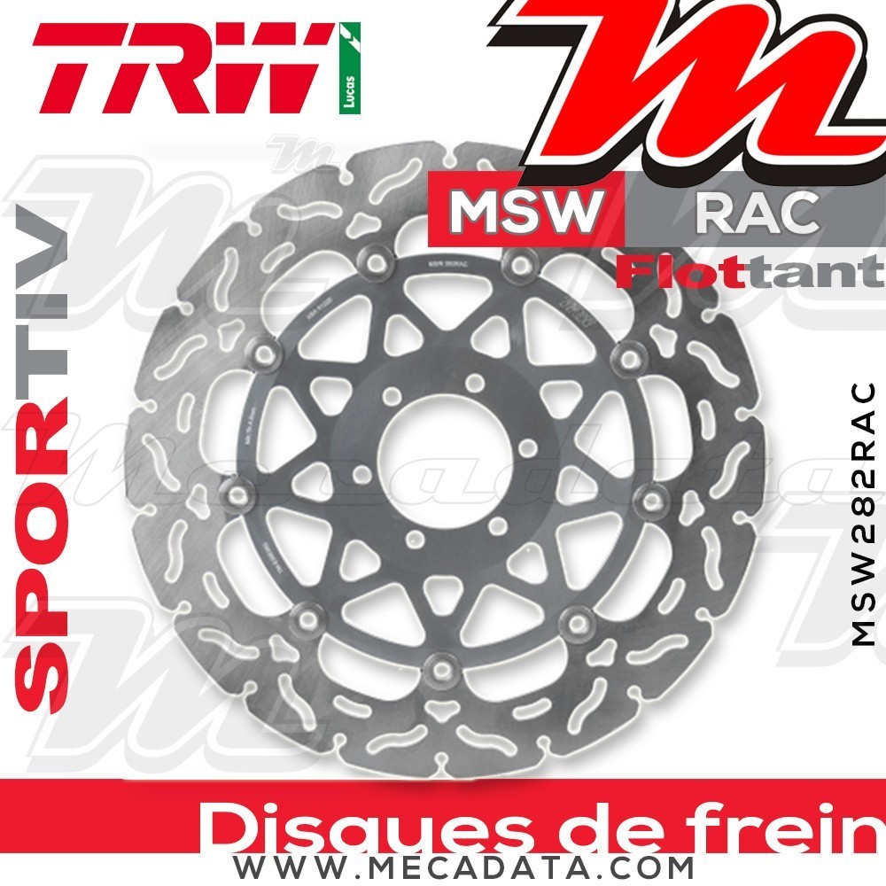 Disque de frein Avant ~ KTM LC8 950 SMR, SMT (KTM LC-8) 2007-2010 ~ TRW Lucas MSW 282 RAC