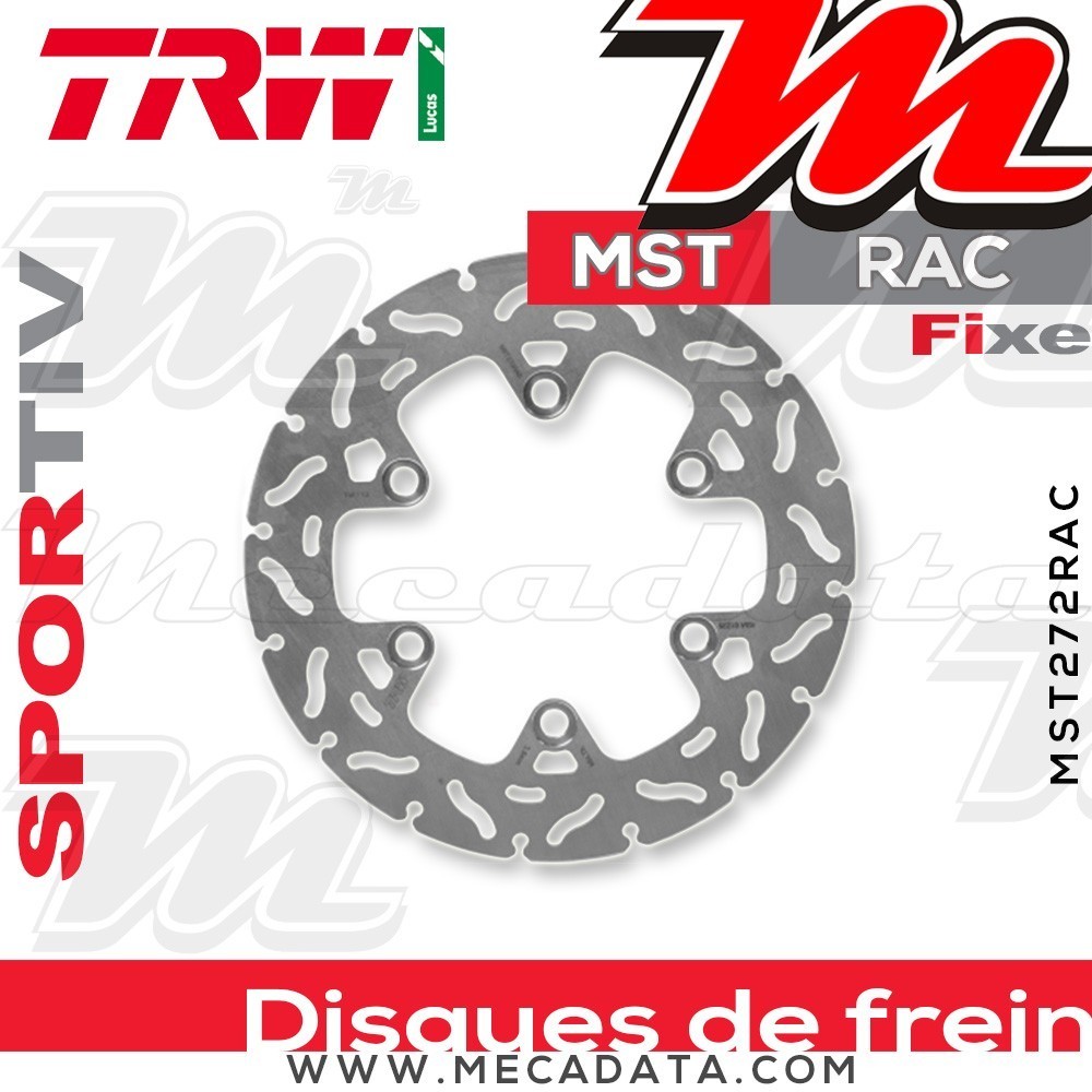 Disque de frein Arrière ~ KTM 200 Duke ABS 2012+ ~ TRW Lucas MST 272 RAC