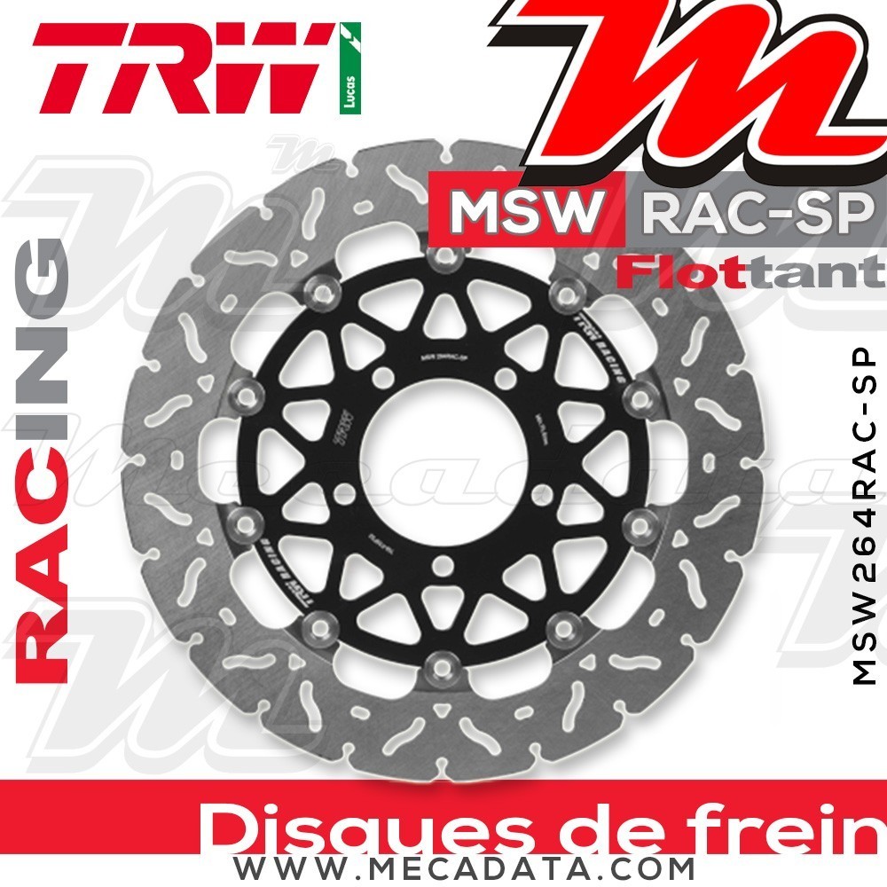 Disque de frein Avant ~ Kawasaki ZX-6R 636 Ninja, Ninja ABS (ZX636E) 2013+ ~ TRW Lucas MSW 264 RAC-SP