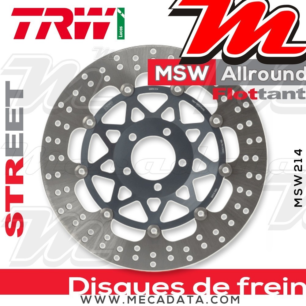 Disque de frein Avant ~ Kawasaki ZRX 1200 R, S (ZRT20A/B) 2001+ ~ TRW Lucas MSW 214