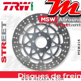 Disque de frein Avant ~ Kawasaki ZR 750 Zephyr (ZR750C) 1991-1995 ~ TRW Lucas MSW 215