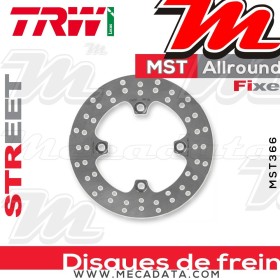 Disque de frein Arrière ~ Kawasaki ER-6 650 N (ER650C) 2009-2011 ~ TRW Lucas MST 366
