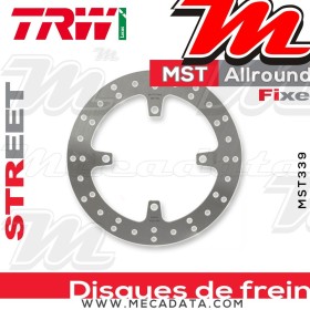Disque de frein Arrière ~ Kawasaki KLX 450 R (LX450) 2007+ ~ TRW Lucas MST 339