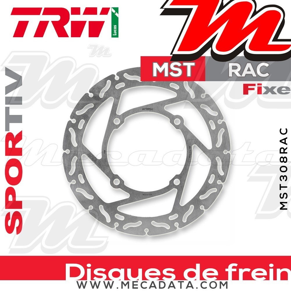 Disque de frein Avant ~ Kawasaki KLX 450 R (LX450) 2007+ ~ TRW Lucas MST 308 RAC