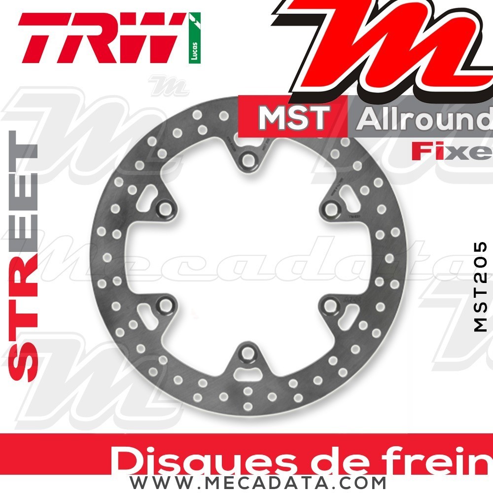 Disque de frein Avant ~ Honda CBR 600 F (PC23) 1989-1990 ~ TRW Lucas MST 205 