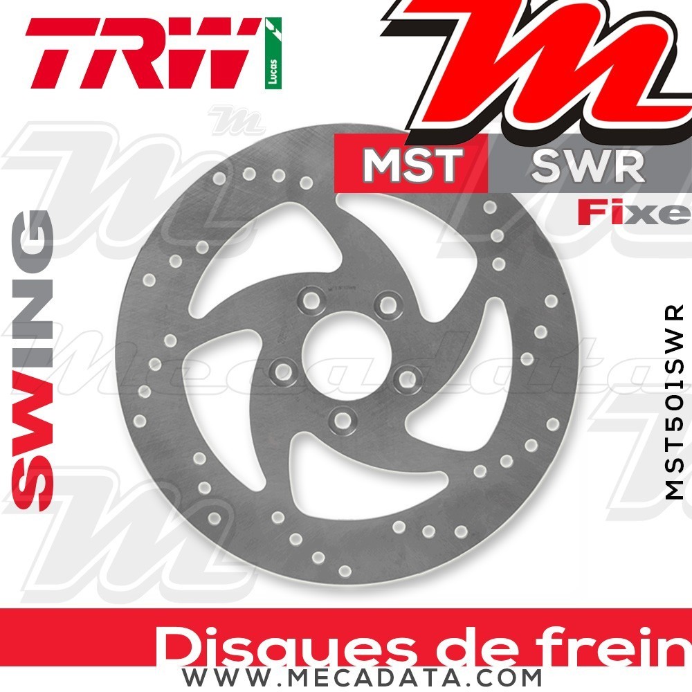 Disque de frein Arrière ~ Harley Davidson FXCWC 1584 Softail Rocker C (FS2) 2008-2011 ~ TRW Lucas MST 501 SWR