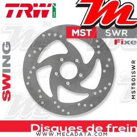 Disque de frein Arrière ~ Harley Davidson FXDCI 1450 Dyna Super Glide Custom (FD2) 2005-2006 ~ TRW Lucas MST 501 SWR