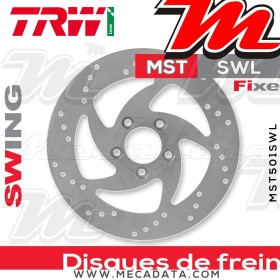 Disque de frein Arrière ~ Harley Davidson XL 883 C Sportster Custom (XL2) 2003-2010 ~ TRW Lucas MST 501 SWL