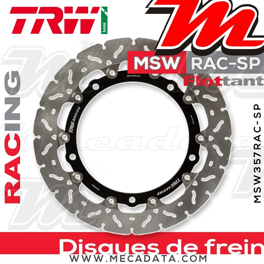 Disque de frein Avant ~ BMW S 1000 RR (2R10) 2016+ ~ TRW Lucas MSW 357 RAC-SP