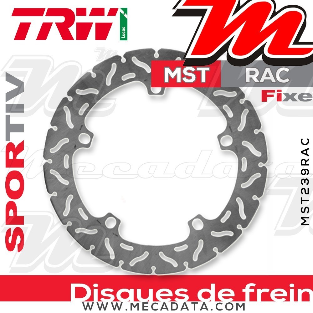 Disque de frein Avant ~ BMW R 850 C, ABS (259C) 1997-2001 ~ TRW Lucas MST 239 RAC
