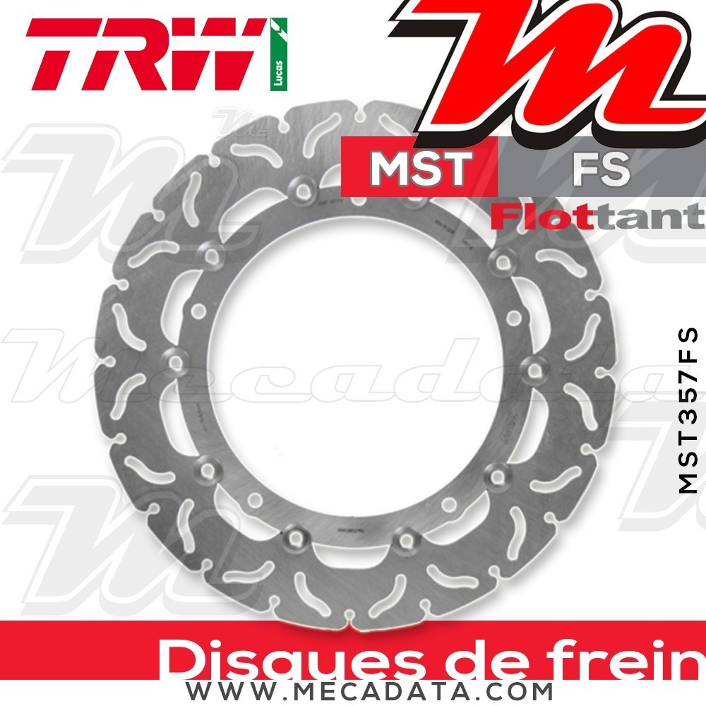 Disque de frein Avant ~ BMW R 1200 HP2 Megamoto (RHP2) 2007-2008 ~ TRW Lucas MST 357 FS