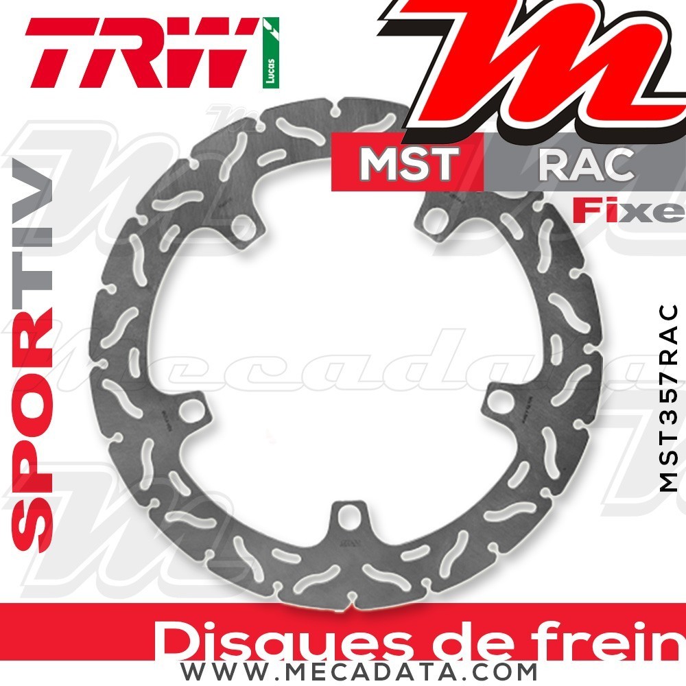Disque de frein Avant ~ BMW R 1200 HP2 Megamoto (RHP2) 2007-2008 ~ TRW Lucas MST 357 RAC
