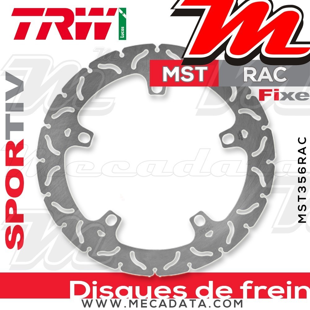 Disque de frein Avant ~ BMW F800 800 GT ABS (E8ST) 2013-2016 ~ TRW Lucas MST 356 RAC