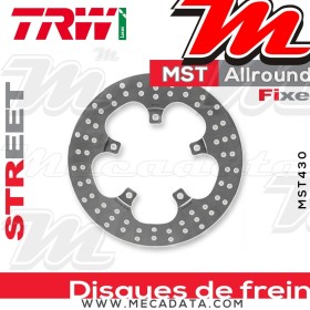 Disque de frein Arrière ~ Aprilia SMV 750 Dorsoduro, ABS (SM) 2009+ ~ TRW Lucas MST 430