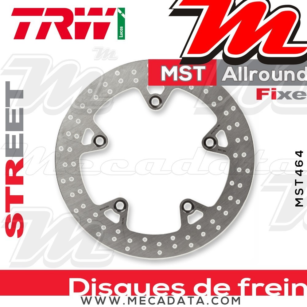 Disque de frein Arrière ~ BMW R 1200 GS Adventure (1G12) 2016+ ~ TRW Lucas MST 464