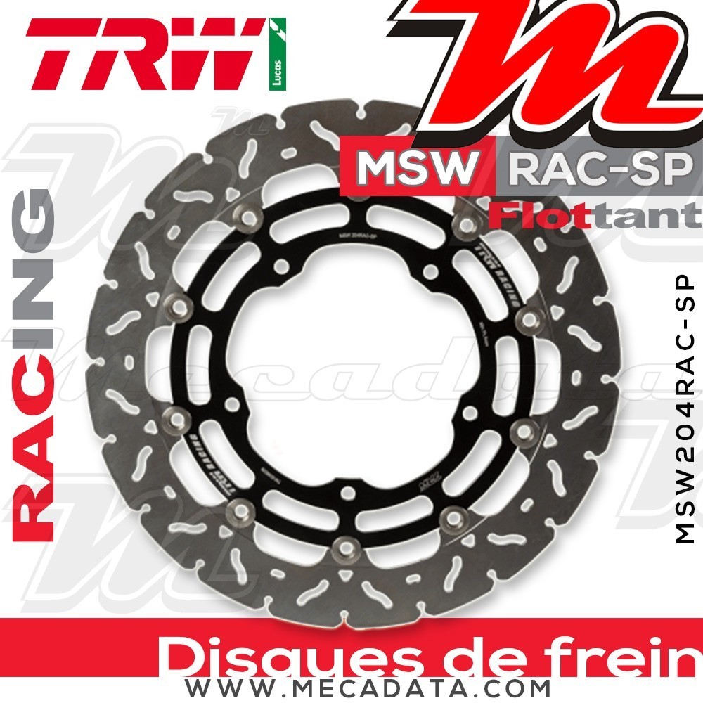 Disque de frein Avant ~ Yamaha YZF 1000 R1, R1M (RN32) 2015-2016 ~ TRW Lucas MSW 204 RAC-SP