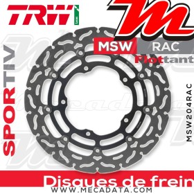 Disque de frein Avant ~ Yamaha YZF 1000 R1, R1M (RN32) 2015-2016 ~ TRW Lucas MSW 204 RAC