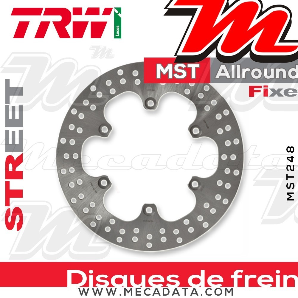 Disque de frein Arrière ~ Yamaha XJR 1300 (RP02) 1999-2001 ~ TRW Lucas MST 248