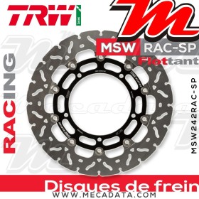 Disque de frein Avant ~ Yamaha YZF 1000 R1 (RN22) 2009-2011 ~ TRW Lucas MSW 242 RAC-SP