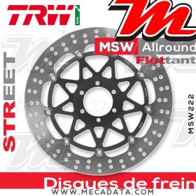 Disque de frein Avant ~ Yamaha FZR 1000 EXUP (3LE) 1994-1995 ~ TRW Lucas MSW 222