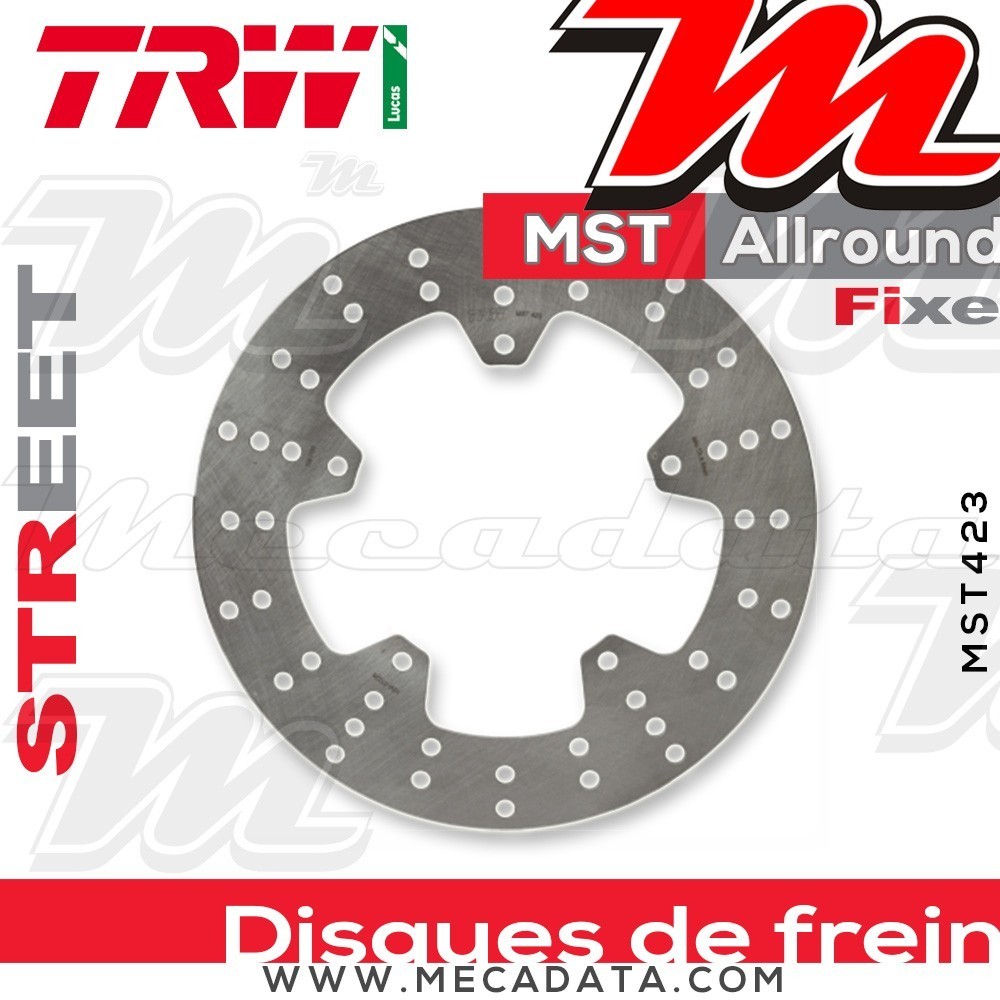 Disque de frein Arrière ~ Yamaha FZ8 800 SA Fazer ABS (RN25) 2010+ ~ TRW Lucas MST 423