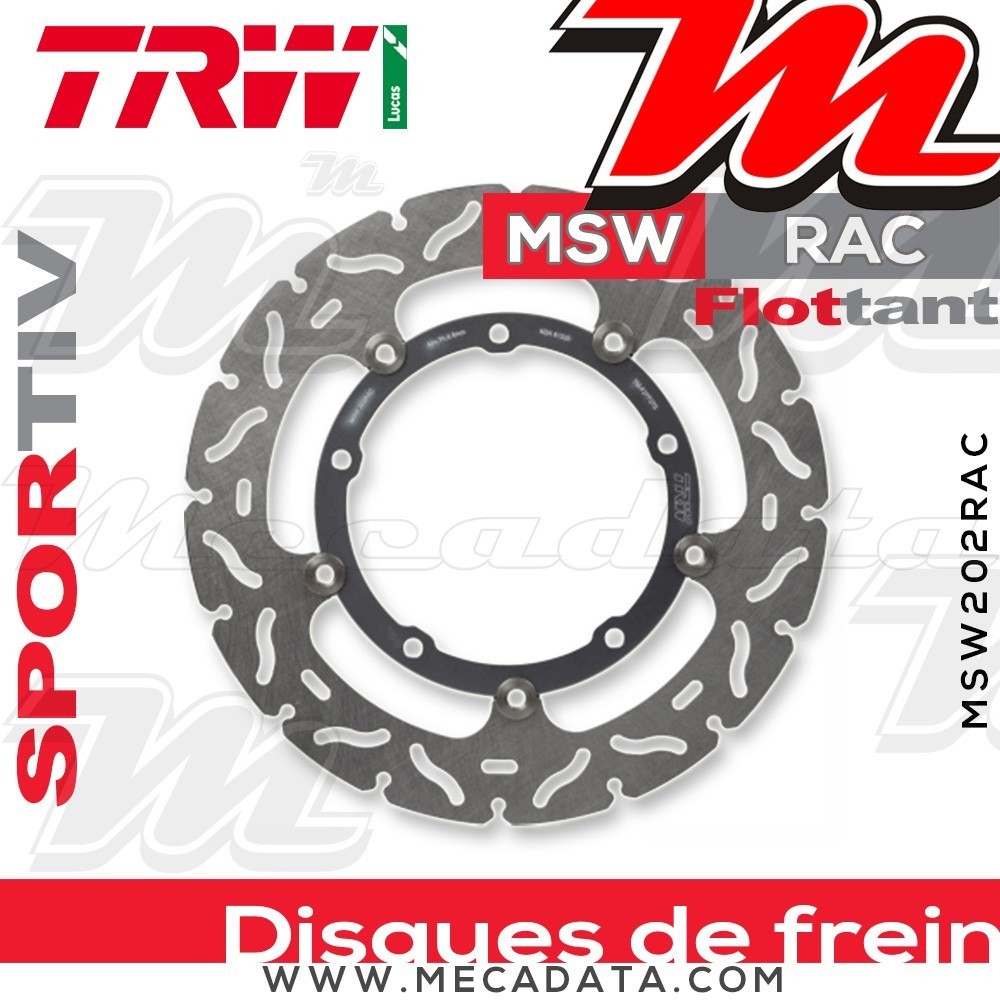 Disque de frein Avant ~ Yamaha MT-07 700 (RM04) 2014+ ~ TRW Lucas MSW 202 RAC