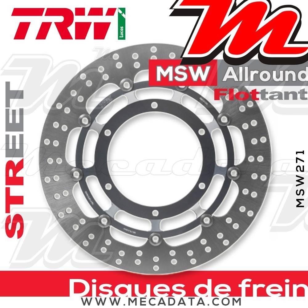 Disque de frein Avant ~ Yamaha XT 660 X (DM01) 2004+ ~ TRW Lucas MSW 271