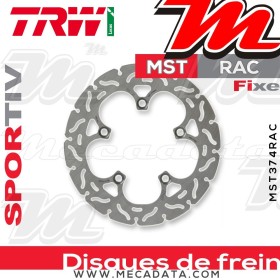 Disque de frein Arrière ~ Yamaha FZ6 600 SA Fazer ABS (RJ14) 2007-2008 ~ TRW Lucas MST 374 RAC