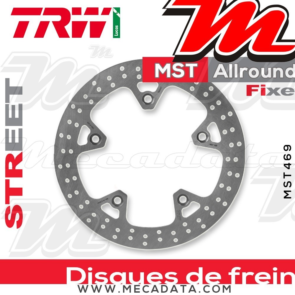 Disque de frein Arrière ~ Yamaha XP 530 T-Max ABS, Black Max (SJ09) 2012+ ~ TRW Lucas MST 469