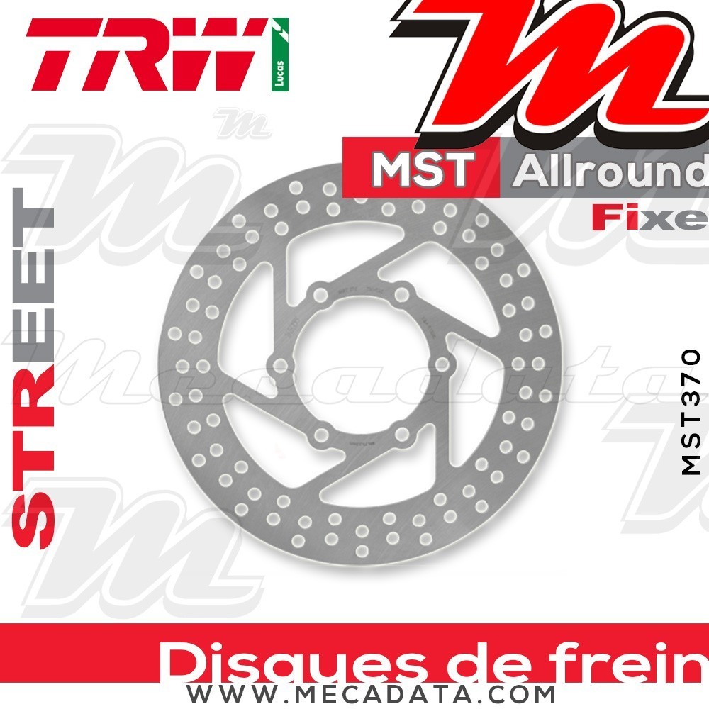 Disque de frein Avant ~ Yamaha XQ 125 Maxster (SE05) 2001-2003 ~ TRW Lucas MST 370