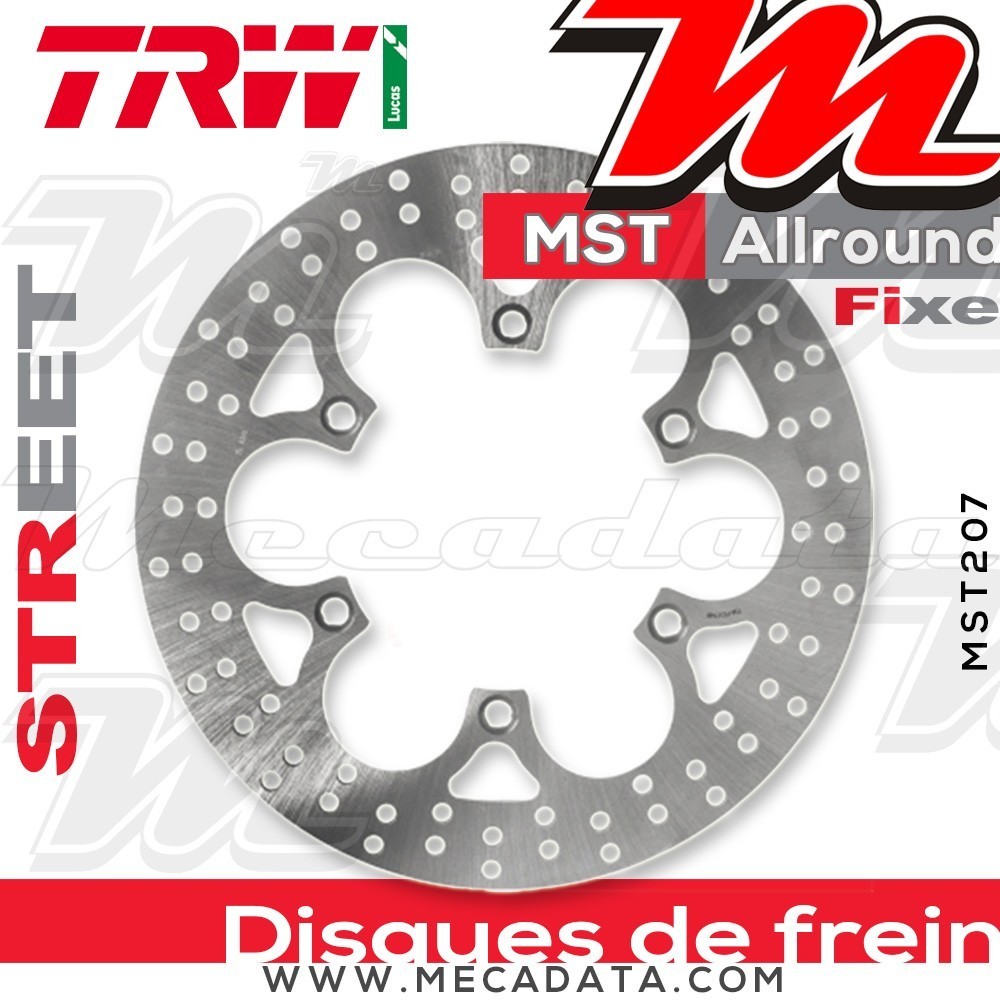 Disque de frein Avant ~ Triumph 900 Adventurer (T309) 1999-2001 ~ TRW Lucas MST 207